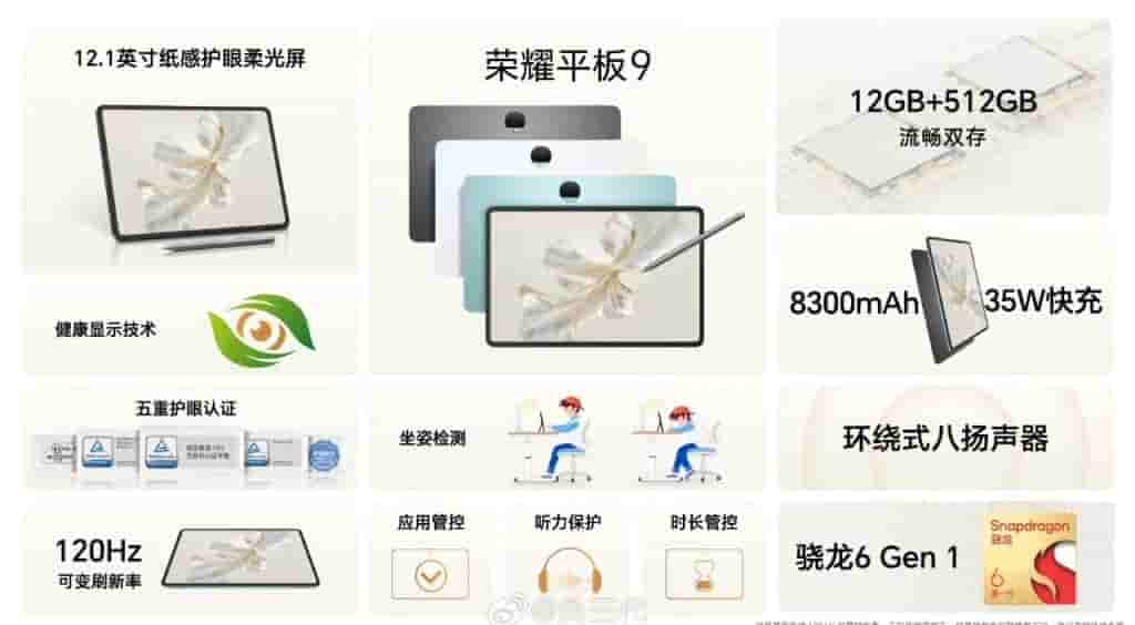 Honor Pad 9 Specs