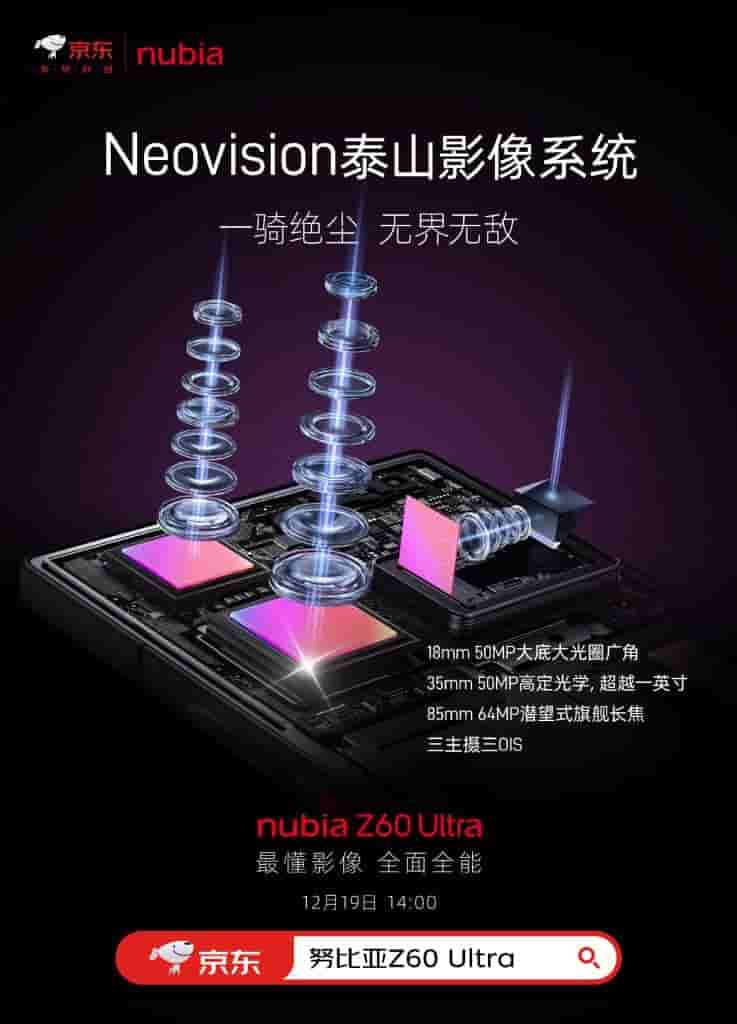 Nubia Z60 Ultra - Camera Specs
