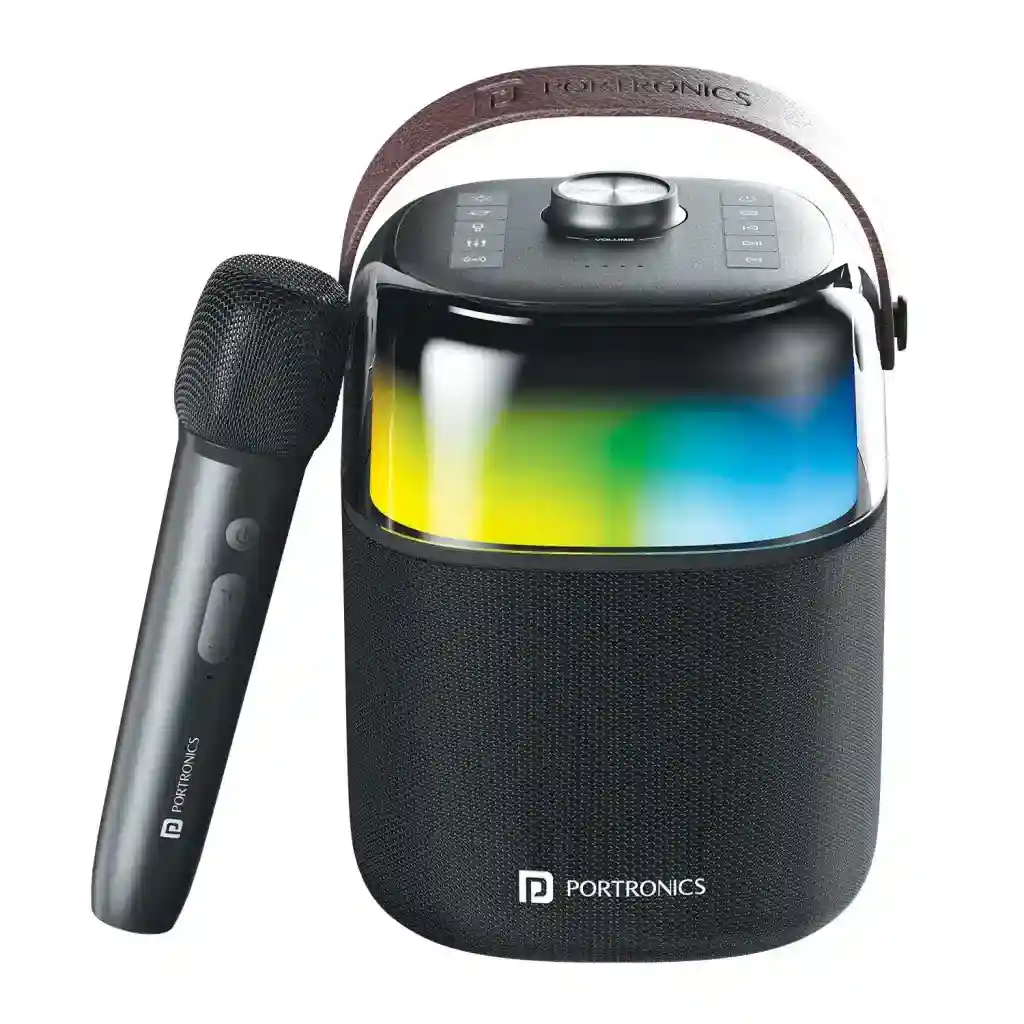 Portronics - Dash 4 Wireless Party Speaker with Karaoke Mic Image