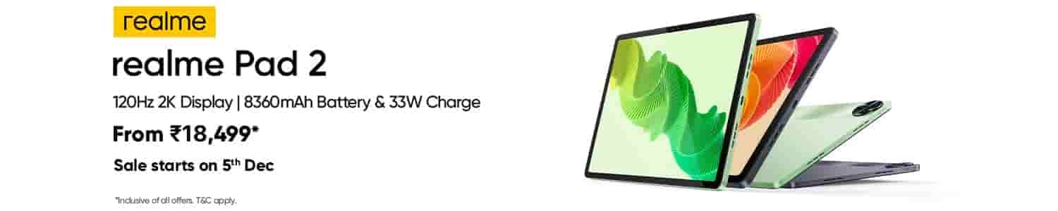 Realme Pad 2 - Sale - For Rs. 18,499