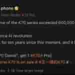 Redmi K70 Series - Sales Volume Exceeds 6,00,000 Units - Weibo Post