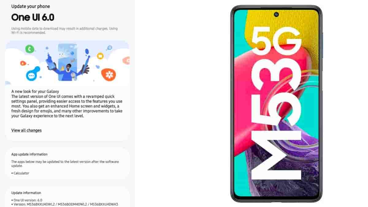 Samsung Galaxy M53 OneUi 6
