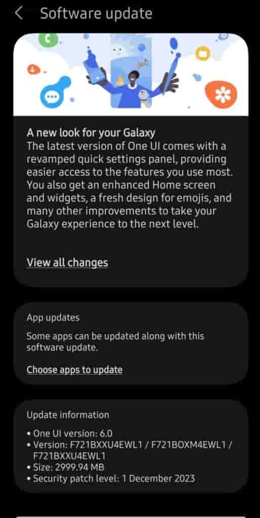 Samsung Galaxy Z Flip 4 - One UI 6.0 Update