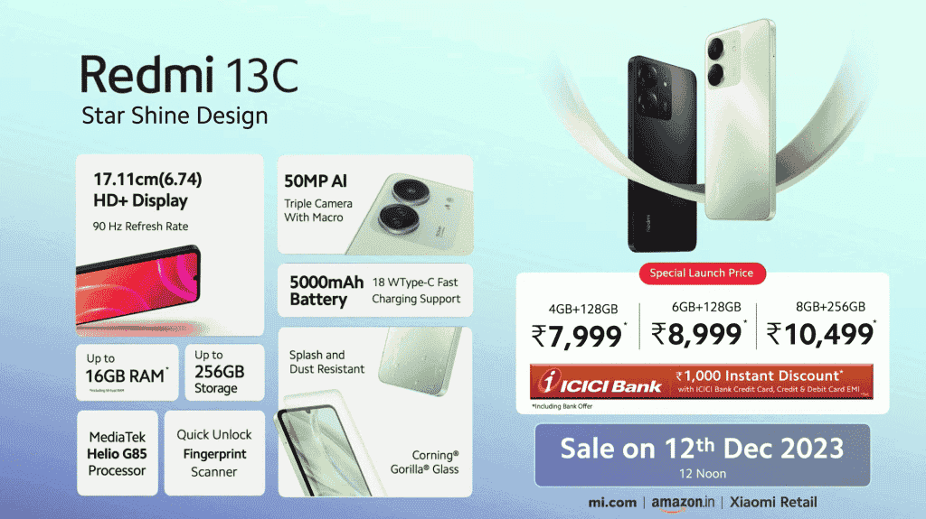 Redmi 13C - Price and Availability