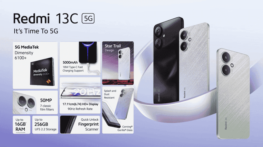 Redmi 13C 5G - Key Specs
