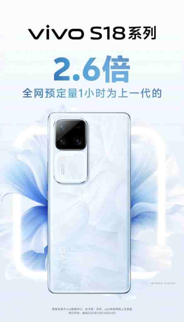 Vivo S18 Series - 2.6 Times - Pre-Sale