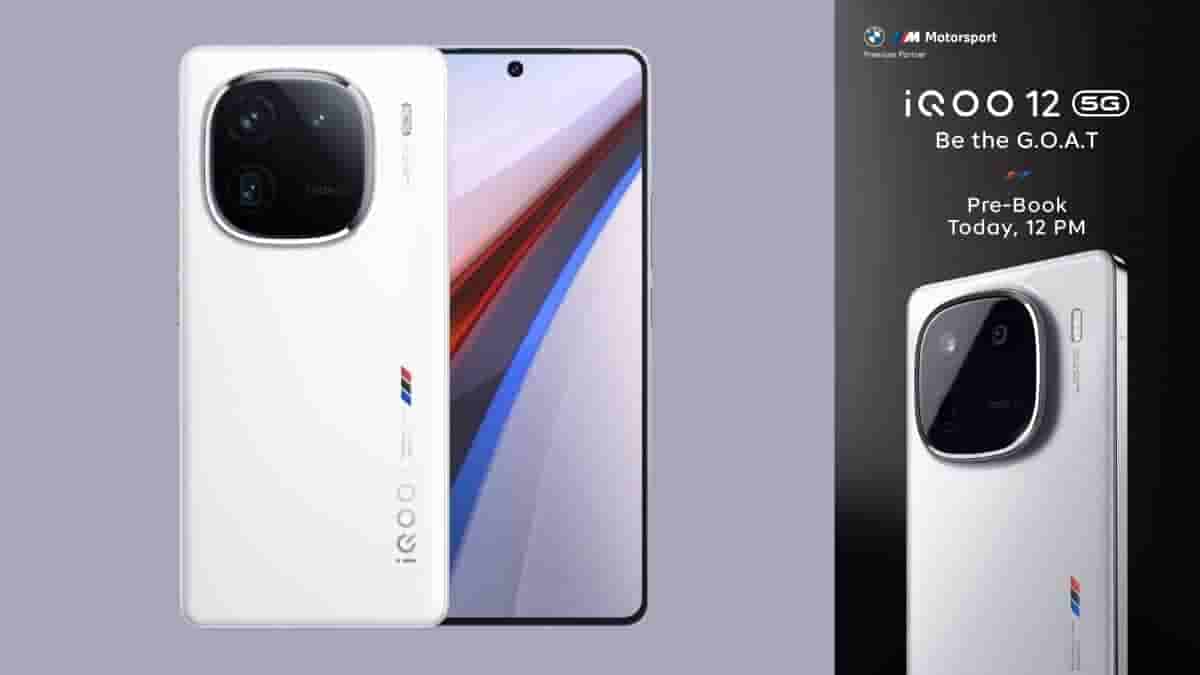 iQOO 12 5G - Pre-Booking Starts Today at 12PM