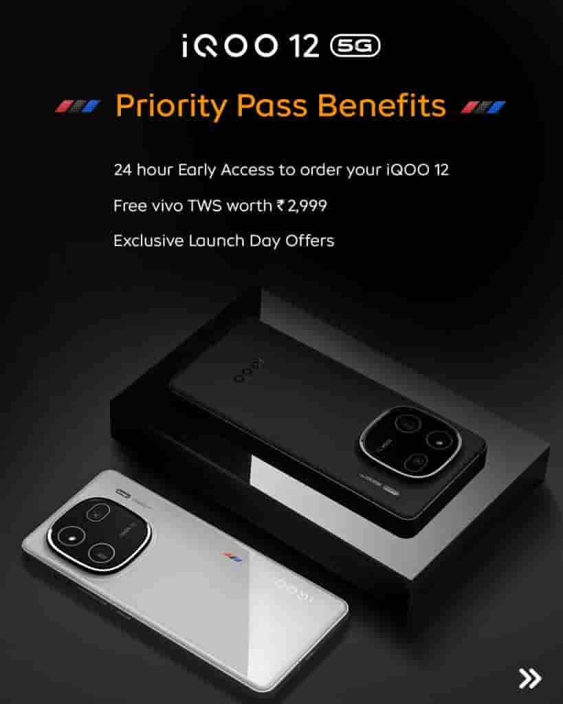iQOO 12 5G - Priority Pass - Benefits