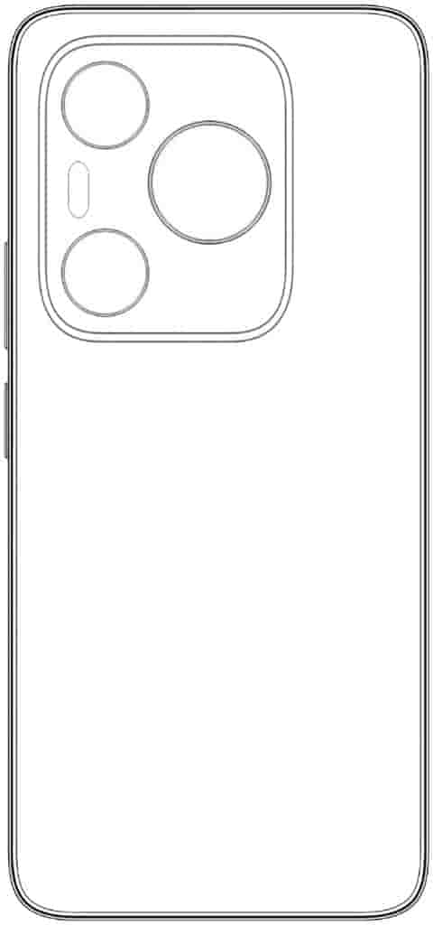 Huawei P70 - Line Drawing