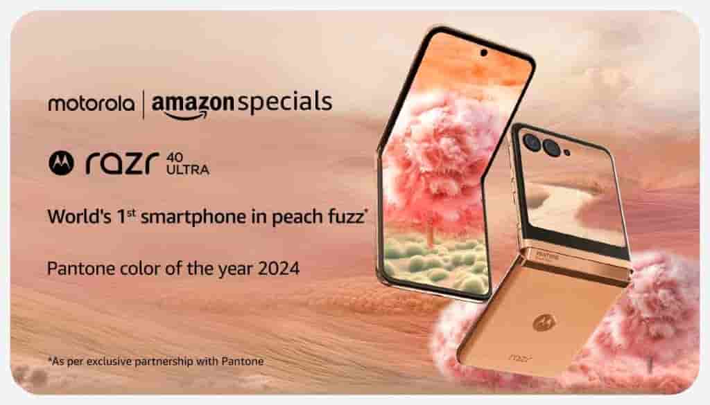 Motorola Razr 40 Ultra Peach Fuzz Color Variant - Amazon Specials Product