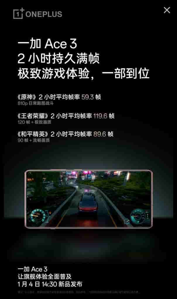 OnePlus Ace 3 - More Display Specs - 2