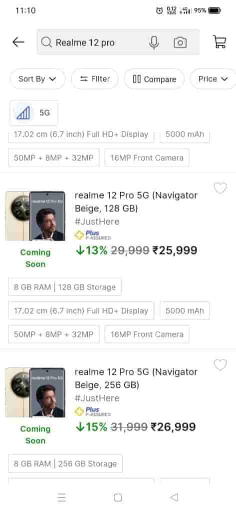 Realme 12 Pro Series - Price Leaked Via Flipkart Listing - 1