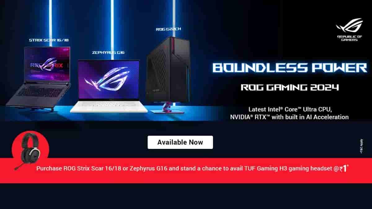 ASUS Introduces ROG Zephyrus G16, ROG Strix Scar 1618, ROG G22CH, ROG Strix G13CH, and S501ME Devices in India