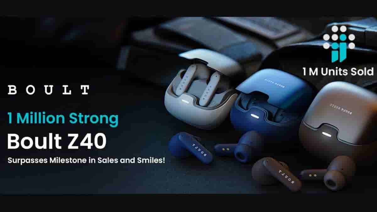 Boult Z40 marks milestone of selling 1 million units