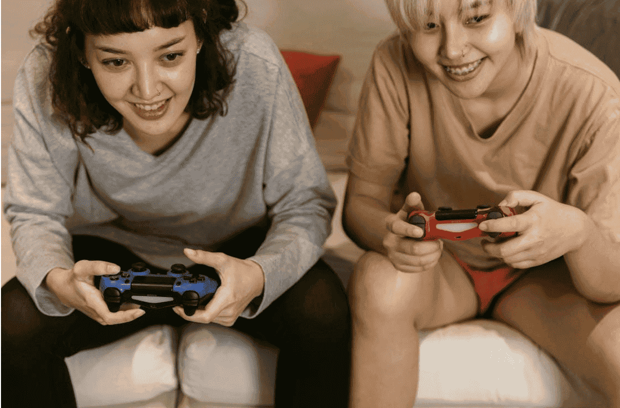 Girls Playing Game