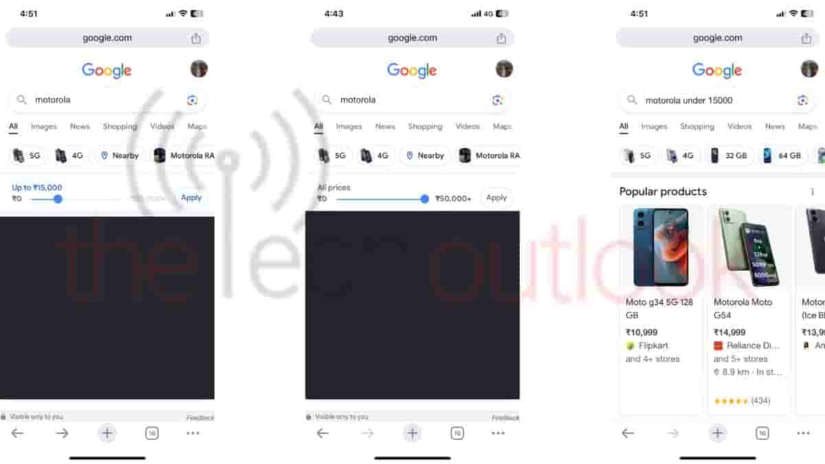 Google is testing the Price Filter option in Google Search