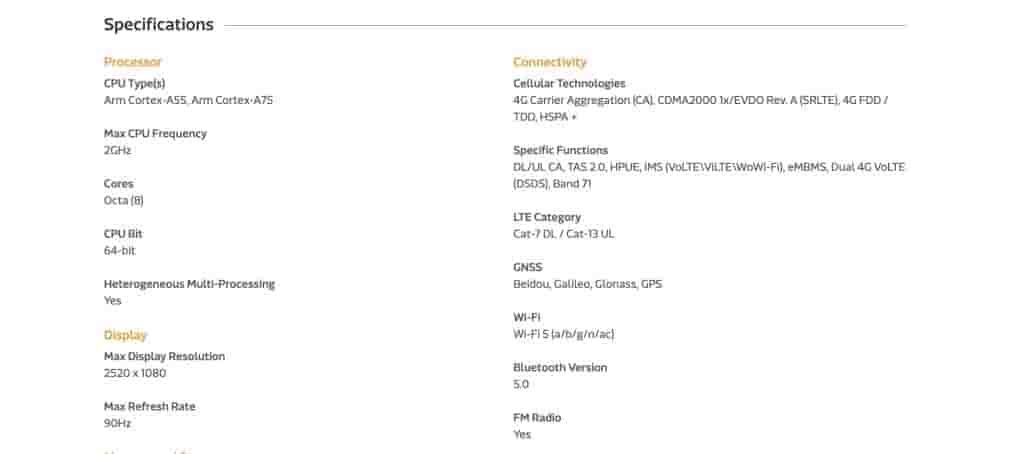MediaTek Helio G91 - 2