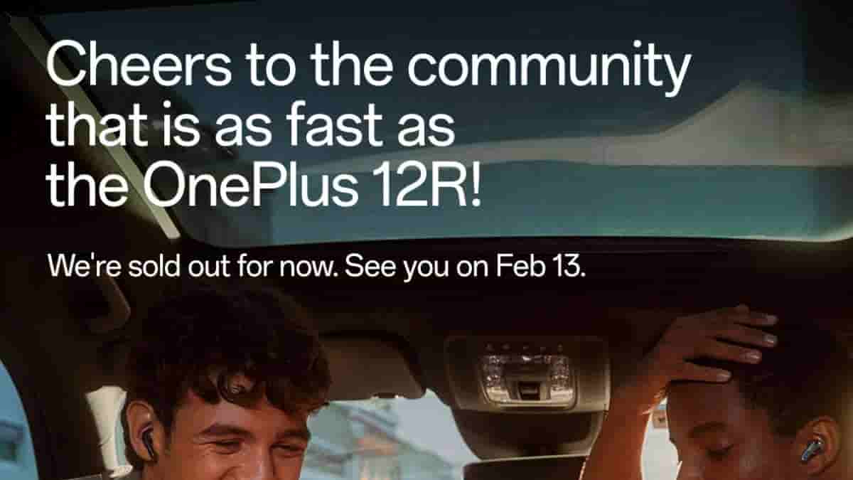 OnePlus 12R sold out in India