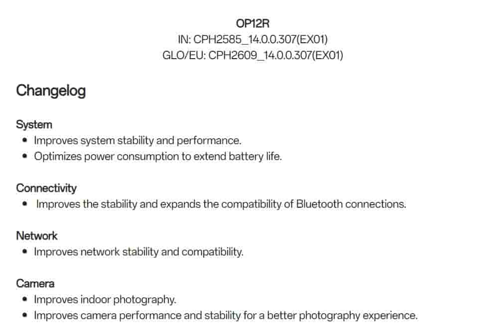 OxygenOS 14.0.0.307 for the OnePlus 12R