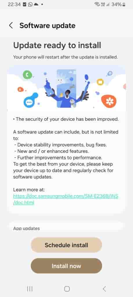 Samsung Galaxy M23 5G - Update - 1