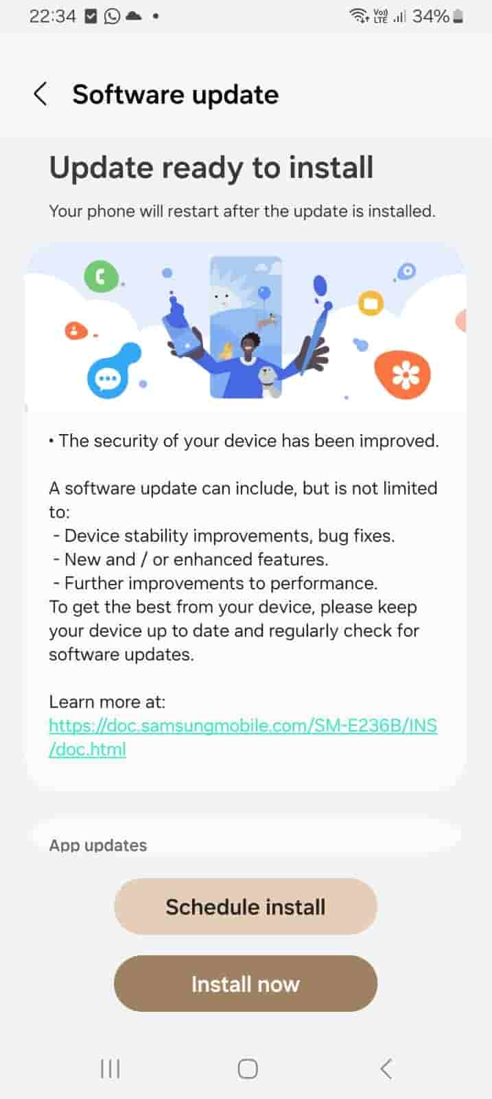 Samsung Galaxy M23 5G - Update - 1
