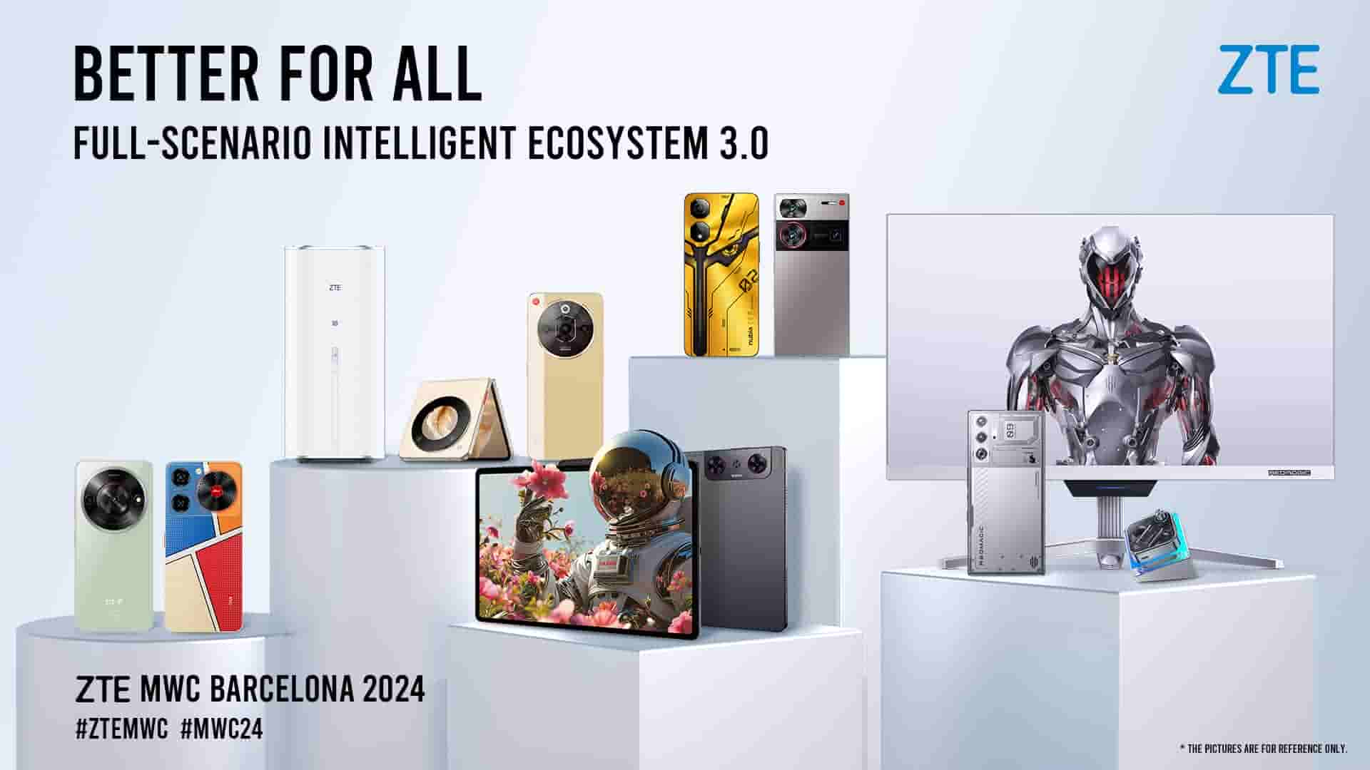 ZTE Devices at the MWC 2024 Event