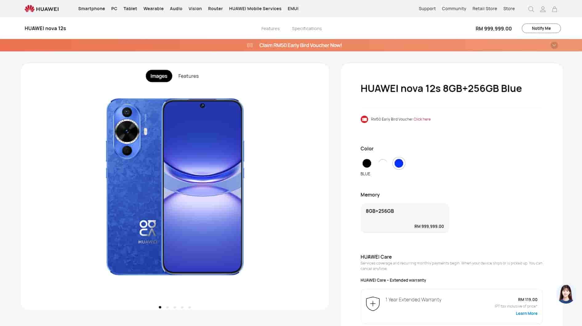 Huawei Nova 12s - Malaysian Website Listing