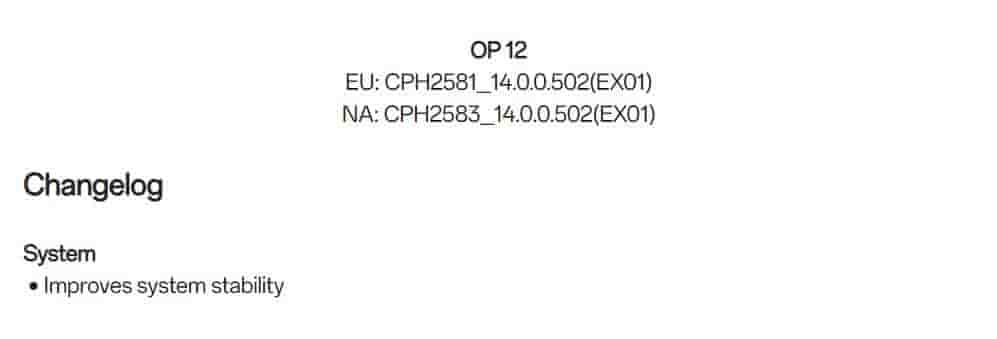 OxygenOS 14.0.0.502 for the OnePlus 12 - EU & NA Only