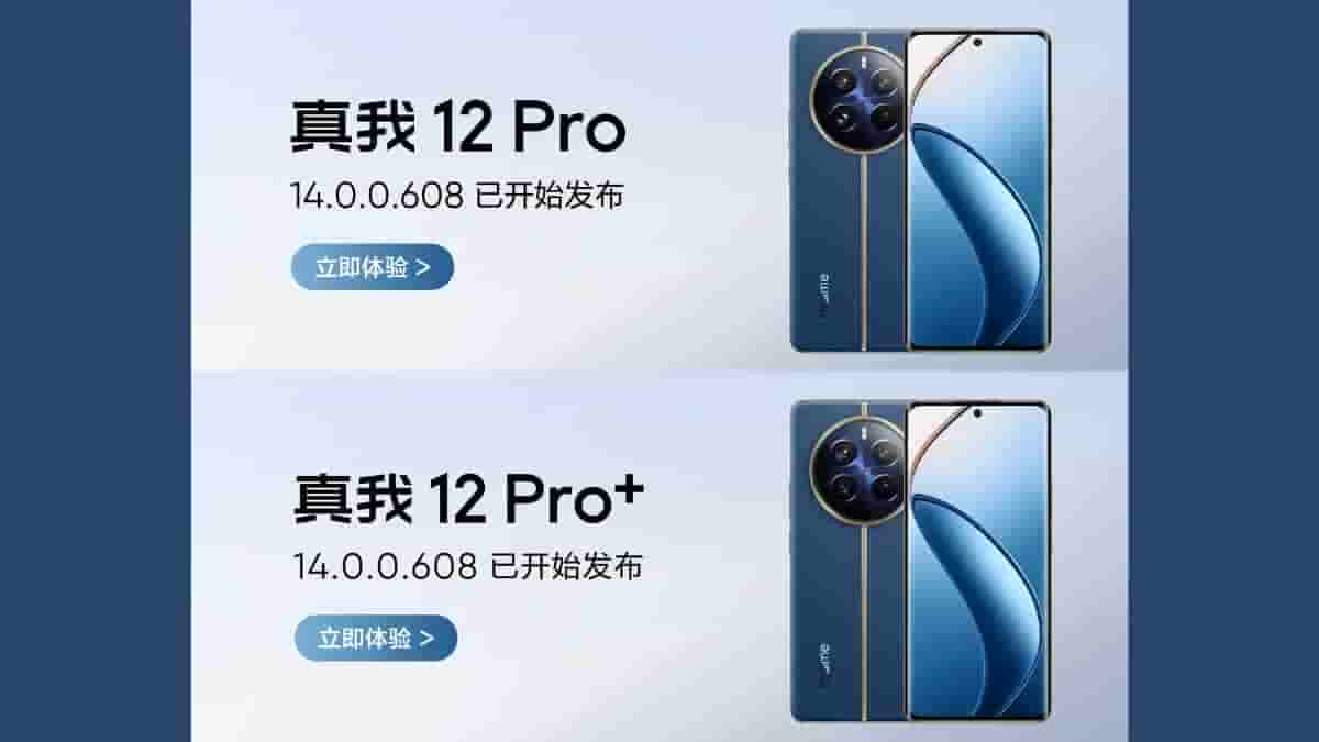 Realme 12 Pro and 12 Pro+ 14.0.0.608 Update