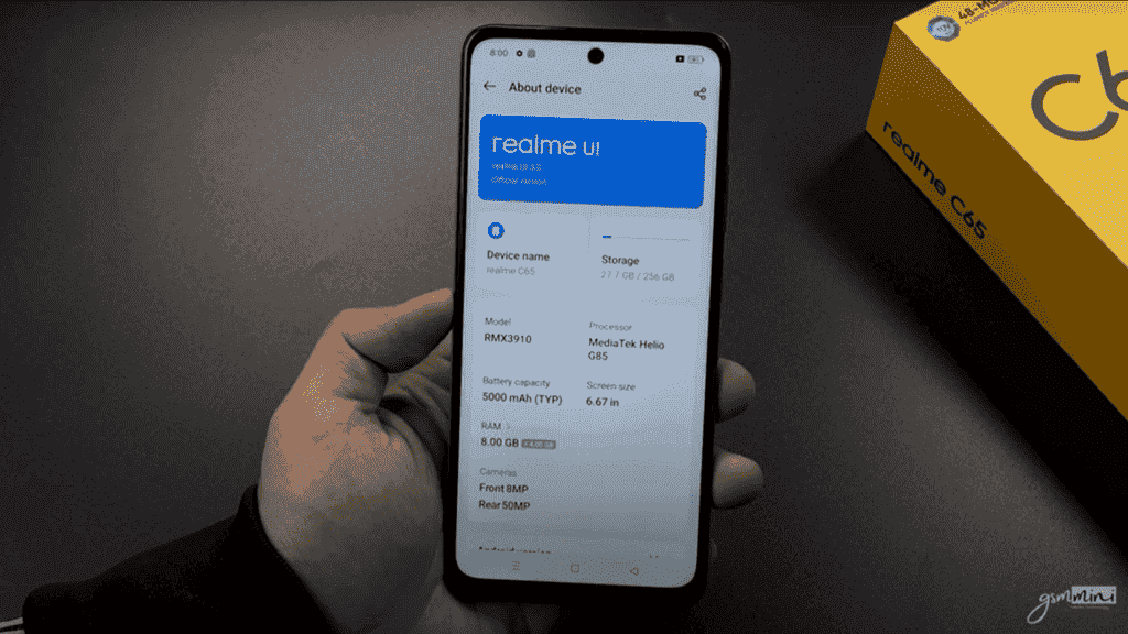 Realme C65 - Key Specs