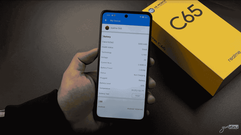 Realme C65 - Key Specs