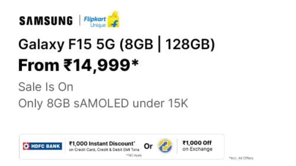 Galaxy F15 5G 8GB RAM