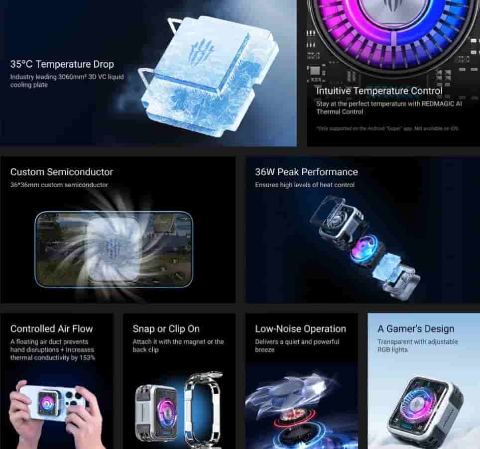 RedMagic VC Cooler 5 Pro Specs