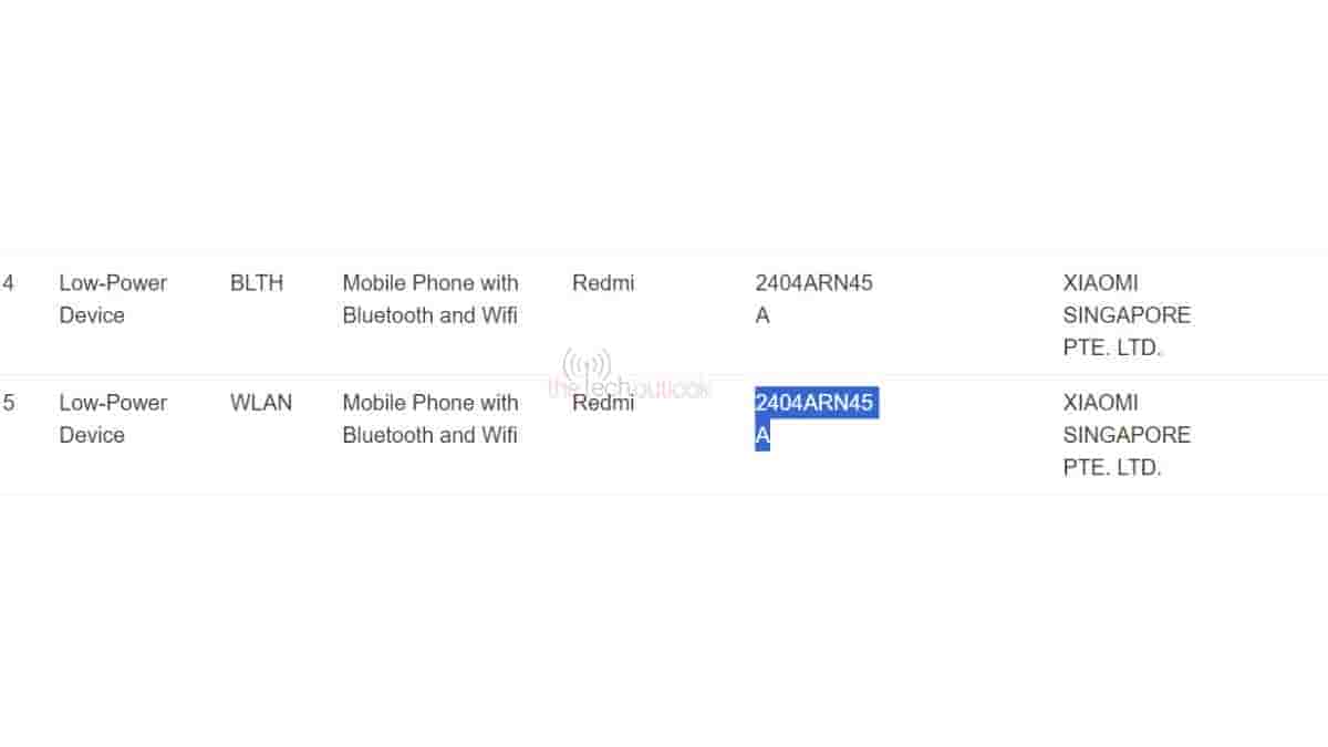 Redmi 13 Global Variant Spotted on IMDA