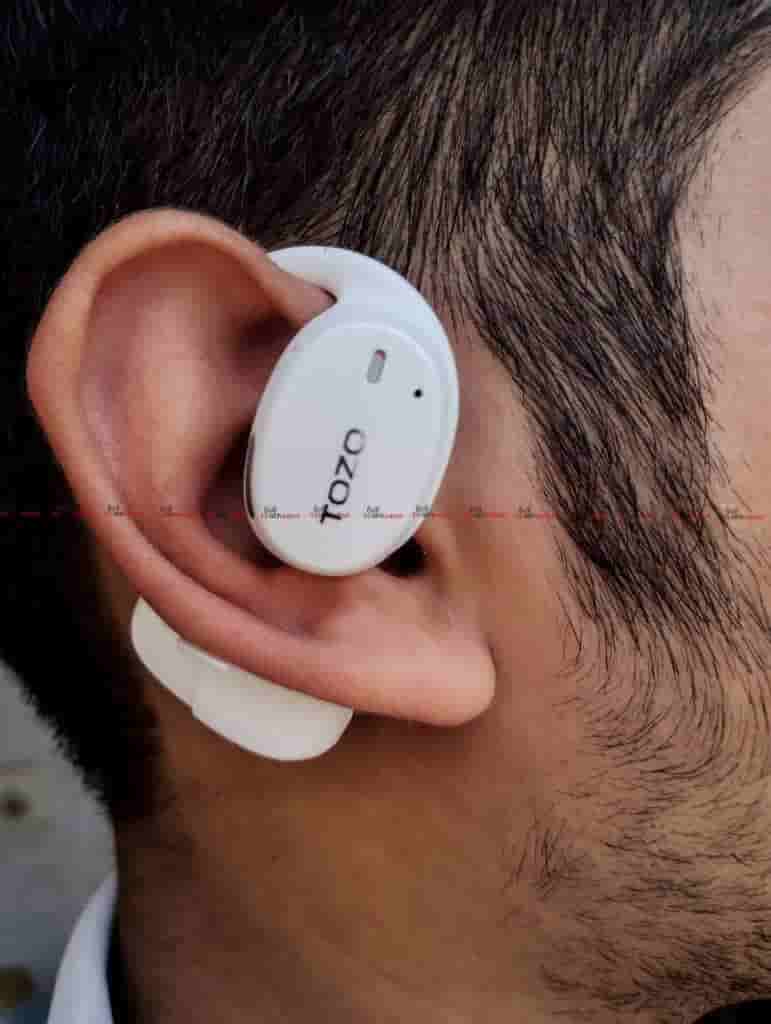 TOZO Openego Earbuds wear shot 1