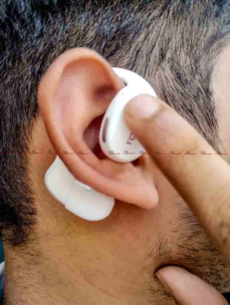 TOZO Openego Earbuds wear shot 2
