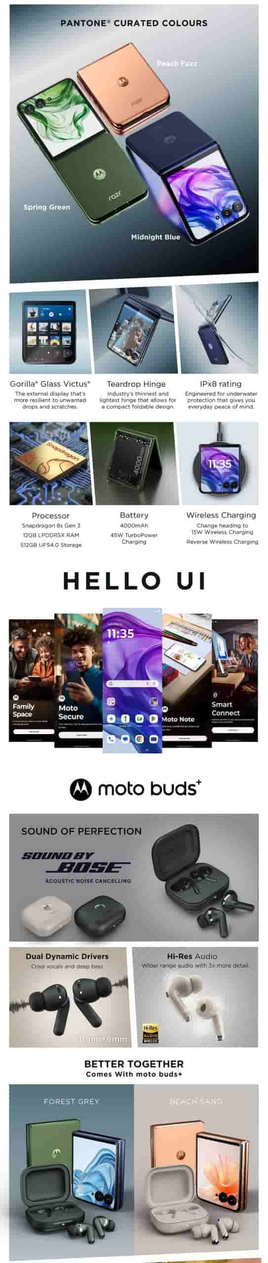 Motorola razr 50 Ultra Amazon Microsite