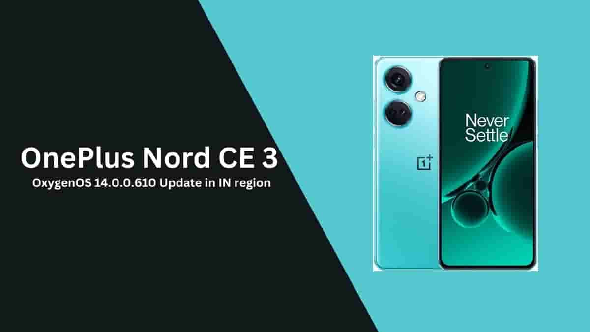 OnePlus Nord CE 3 OxygenOS 14.0.0.610