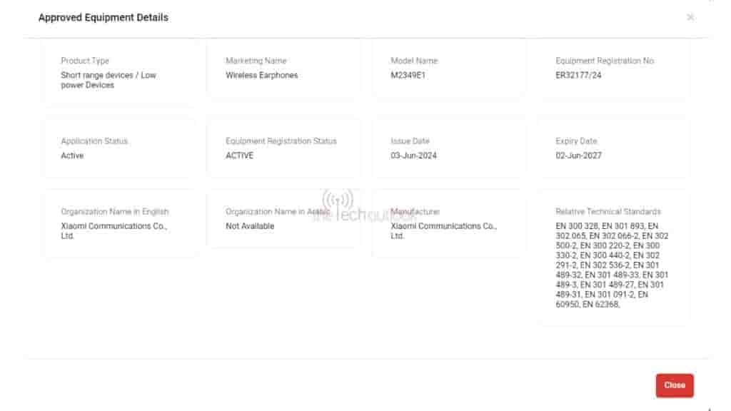 Redmi Buds 6 spotted on TDRA