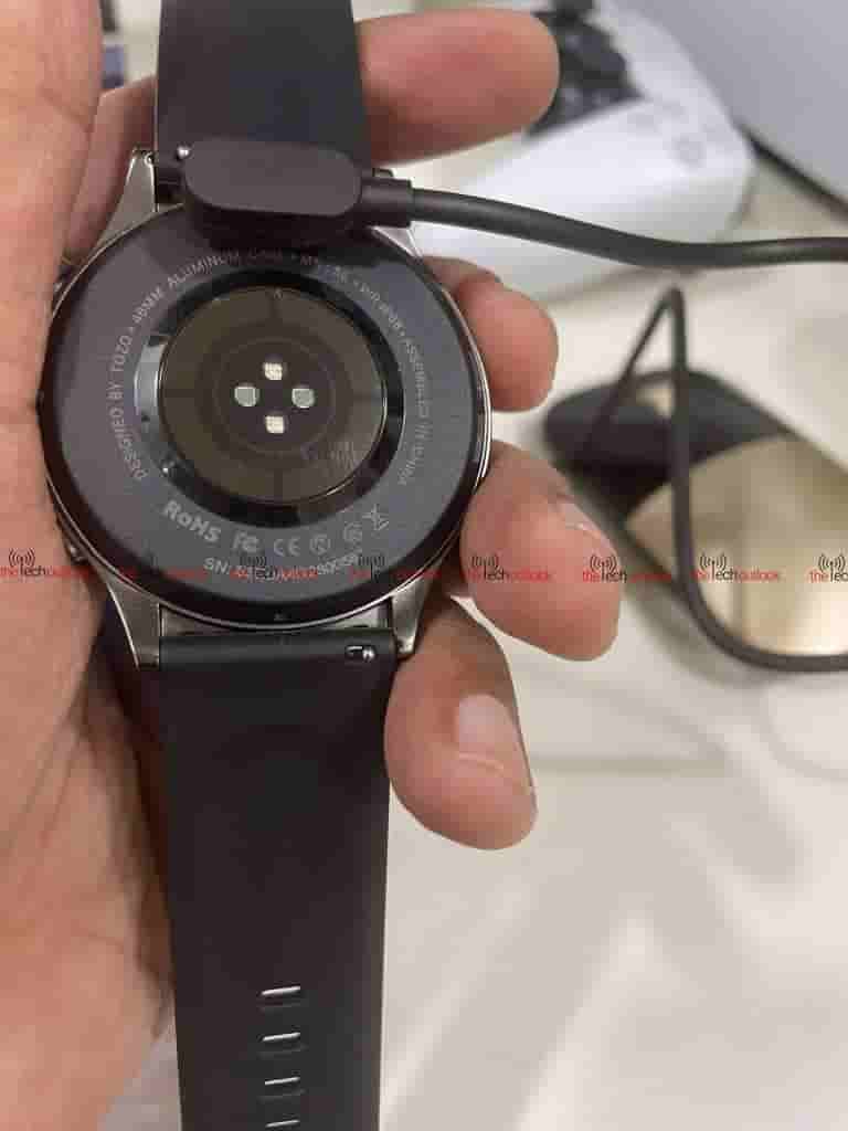 TOZO S5 Smartwatch- Charging for the back