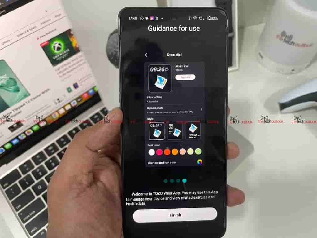 TOZO S5 Smartwatch- How the setup app 1