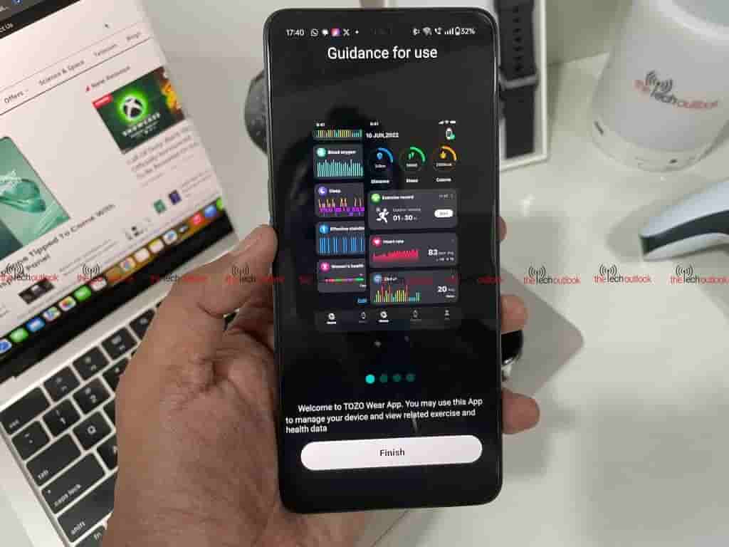 TOZO S5 Smartwatch- How the setup app 4