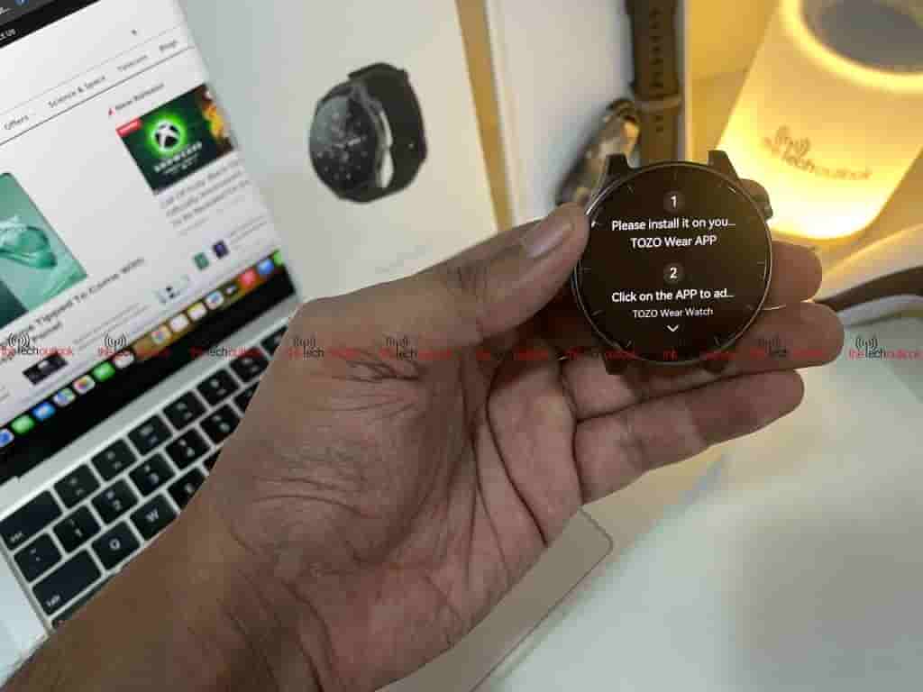TOZO S5 Smartwatch- How the setup app 5