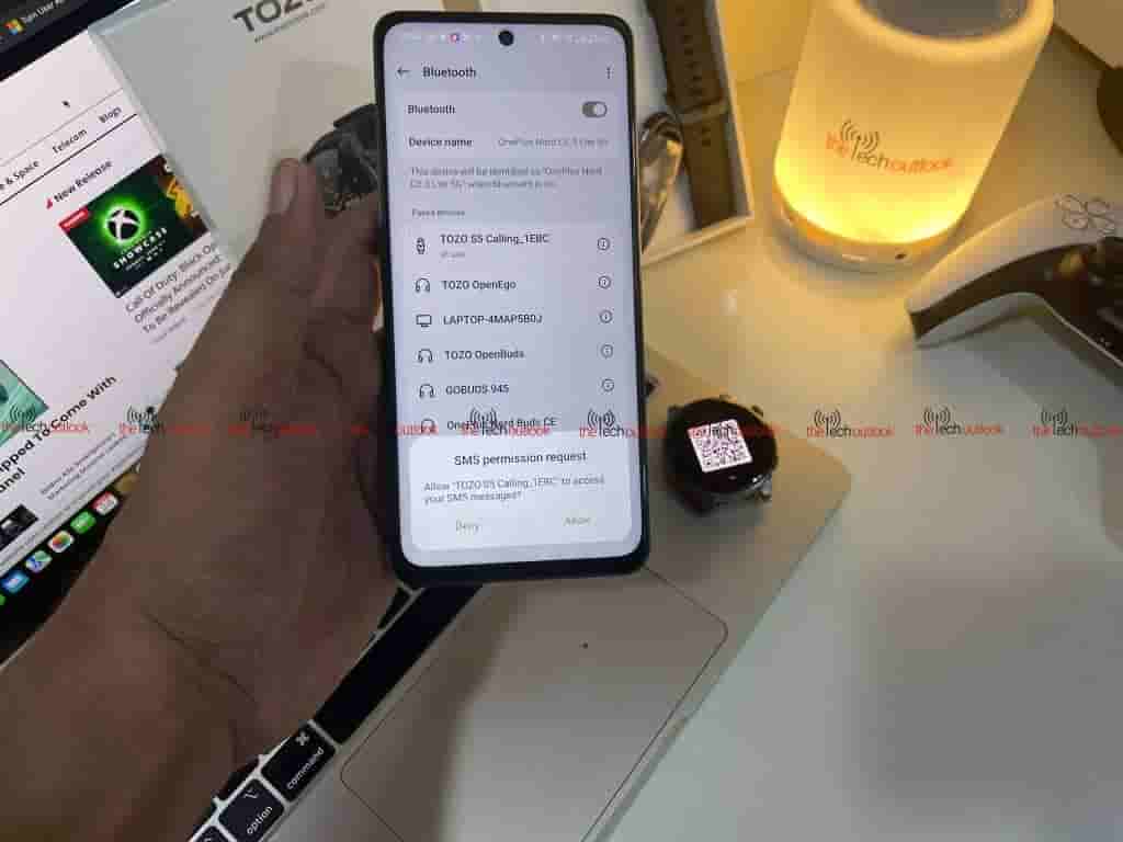 TOZO S5 Smartwatch- How the setup app 7