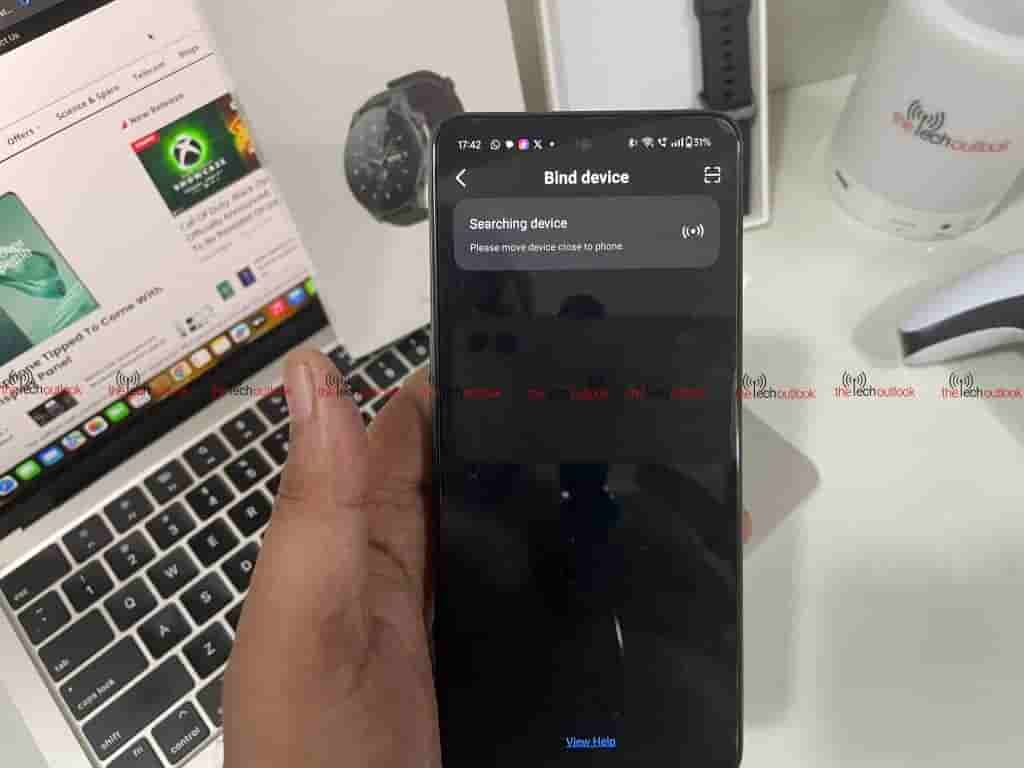 TOZO S5 Smartwatch - Searching to Pair 1