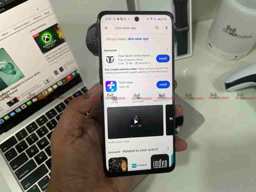 TOZO S5 Smartwatch- Wear App