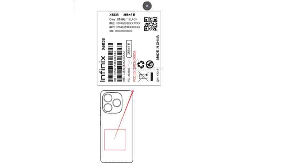 Infinix Note 40X FCC