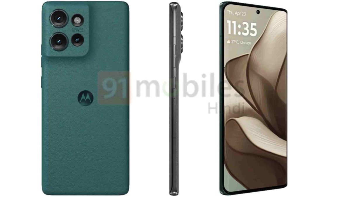 Motorola Edge 50 first press renders revealed, will be launching soon in India as the slimmest MIL-810 Military grade phone