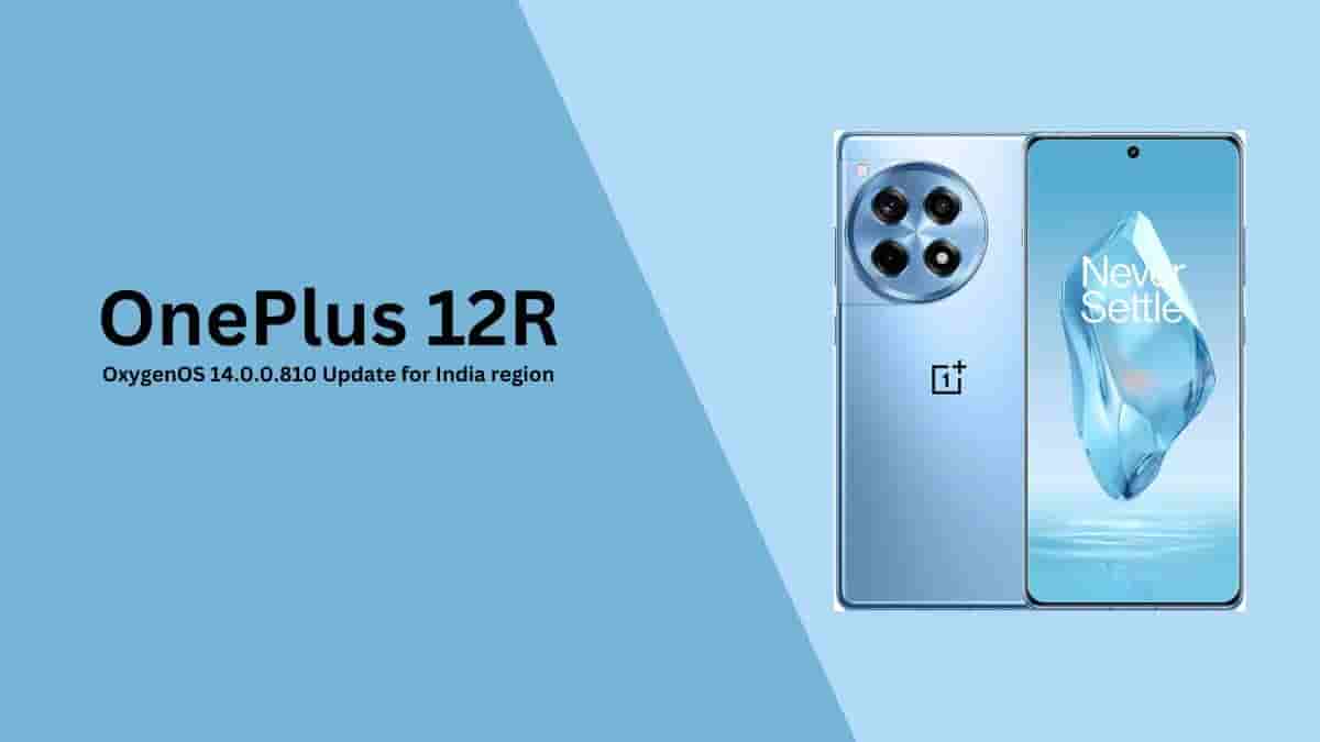 OnePlus 12R OxygenOS 14.0.0.810