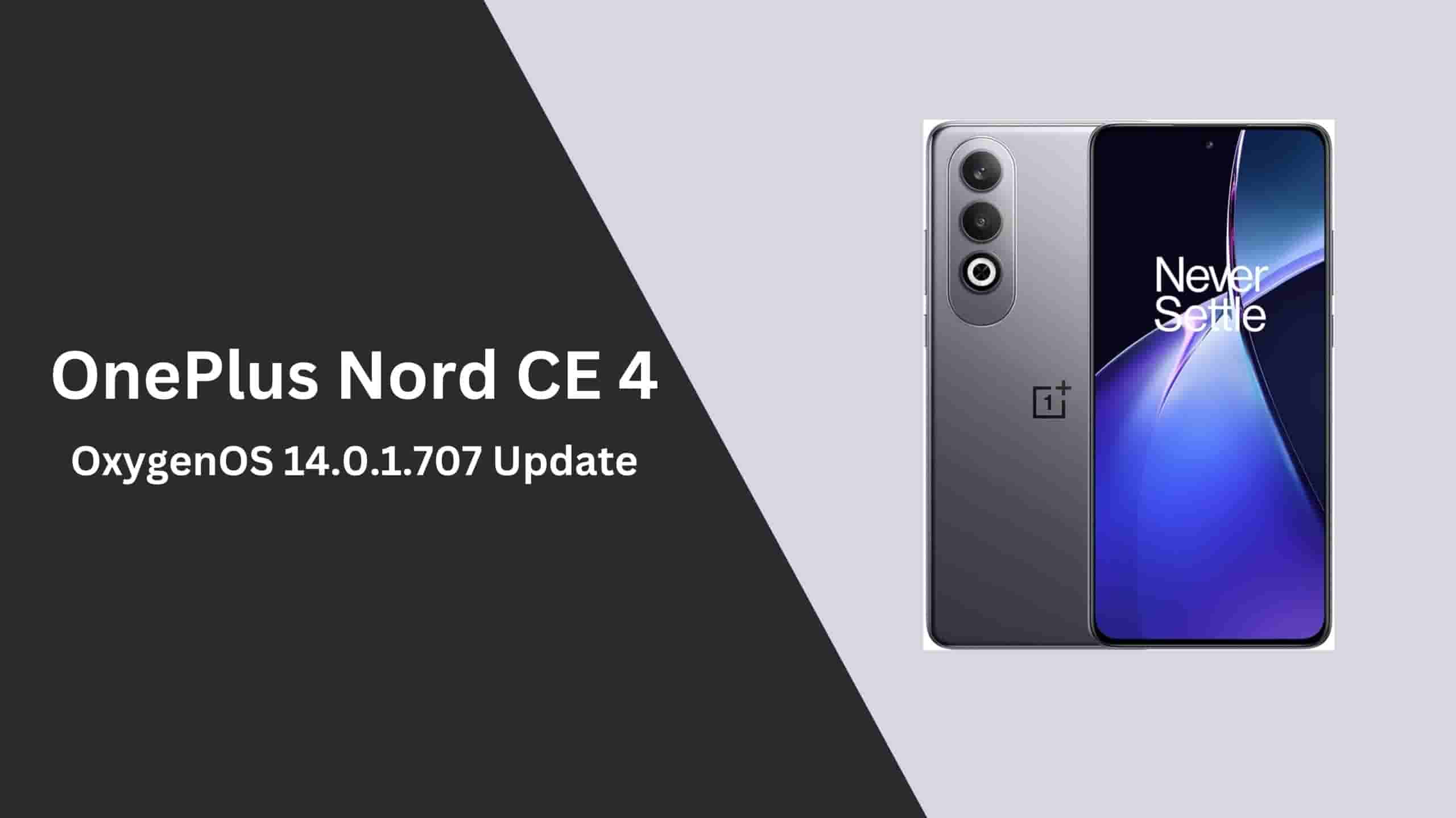OnePlus Nord CE 4 OxygenOS 14.0.1.707